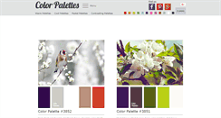 Desktop Screenshot of colorpalettes.net